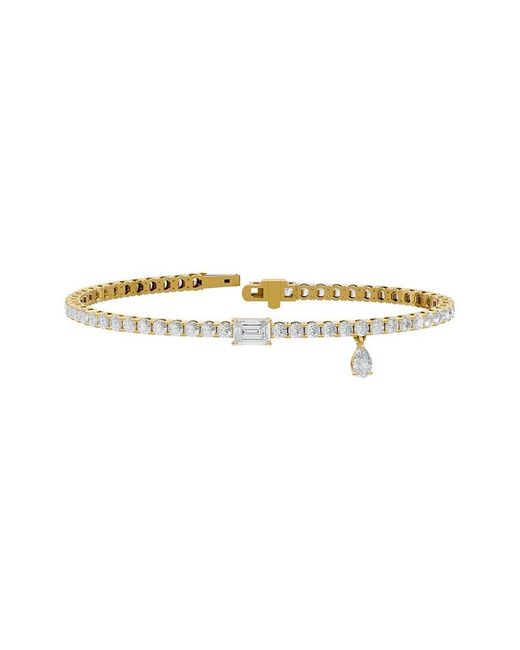Lab Grown Diamonds White 18K Over 6.17 Ct. Tw. Lab-Grown Diamond Bracelet