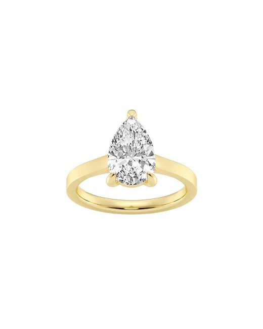 Lab Grown Diamonds Metallic 14K 2.00 Ct. Tw. Lab-Grown Diamond Solitaire Engagement Ring