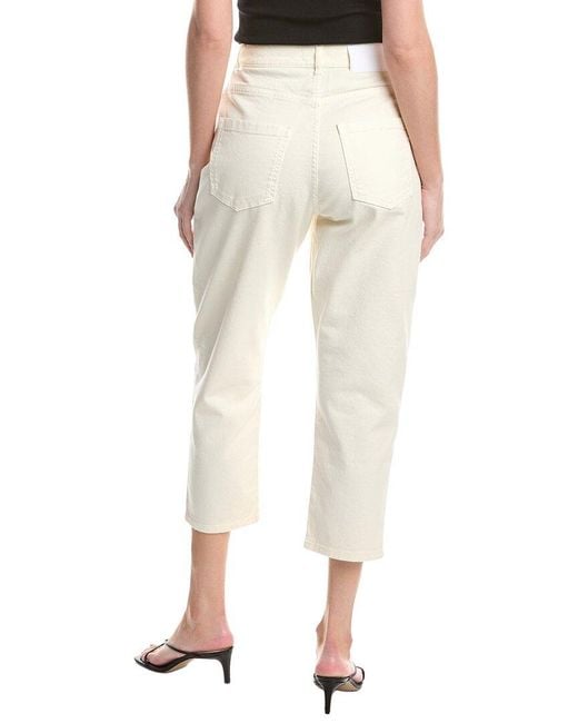 Fabiana Filippi White Slouchy Fit 5 Pocket Jeans