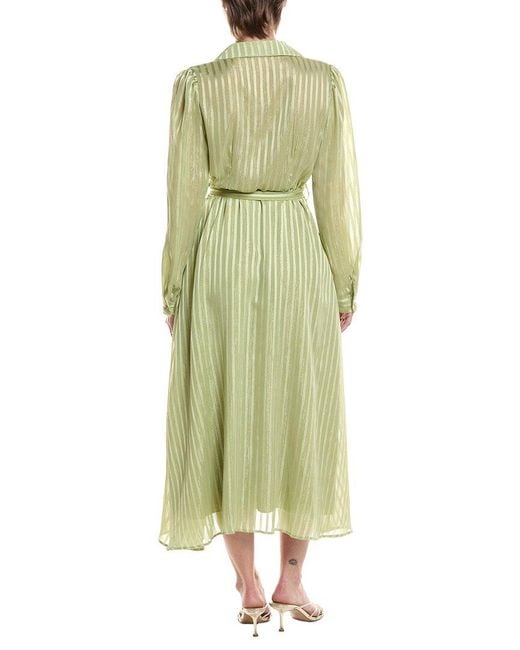 HL Affair Green Long Sleeve Midi Dress