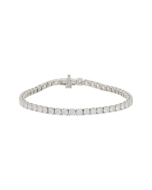 Diana M White 14K 7.00 Ct. Tw. Lab-Grown Diamond Tennis Bracelet