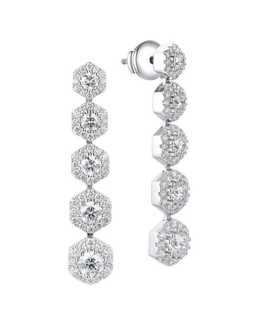 Gregg Ruth White 14K 3.19 Ct. Tw. Diamond Earring