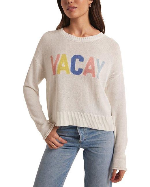 Z Supply Gray Sienna Vacay Sweater