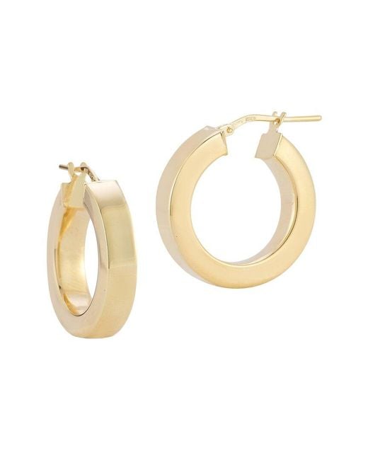 Chloe and Madison White 18k Over Silver Hoops