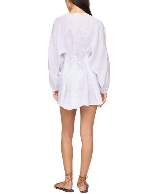LSPACE White L*Space Linen Boat Trip Tunic