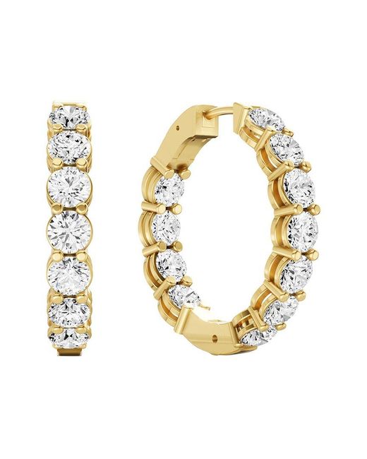 Lab Grown Diamonds Metallic 14K 2.00 Ct. Tw. Lab-Grown Diamond Earrings