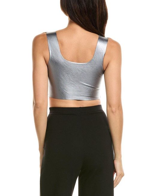 Commando Blue Commando Square Neck Crop Top