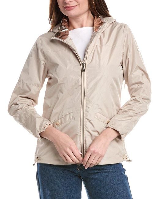 Nicole Miller Natural Solid Windbreaker