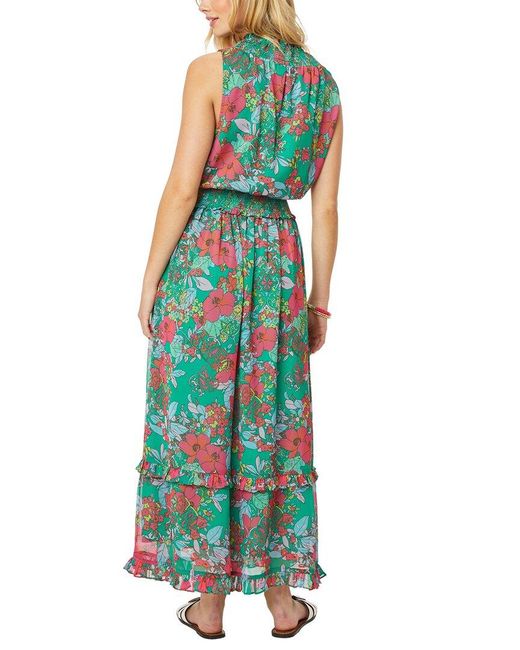 Roberta Roller Rabbit Green Ashbury Floral Frida Maxi Dress