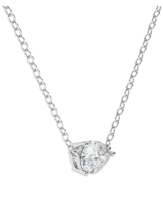 Lab Grown Diamonds Metallic 14K 0.25 Ct. Tw. Lab-Grown Diamond Necklace