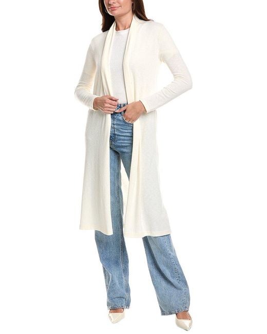 Michael Stars Blue Izzy Longline Open Cardigan