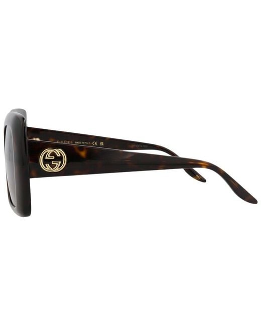 Gucci Brown Gg0896S 52Mm Sunglasses