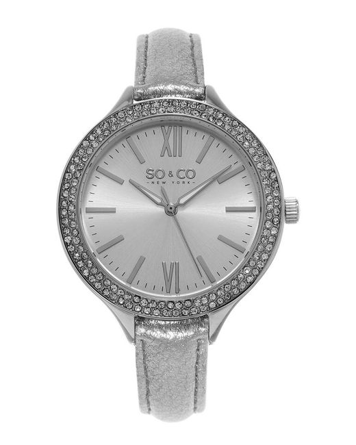 SO & CO Gray Soho Watch