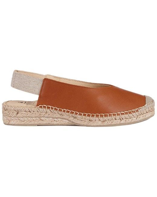Menina Step Brown Vayrac Leather Espadrille