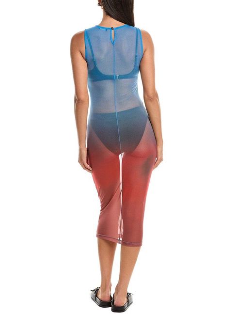Haight Blue Taiane Mesh Dress