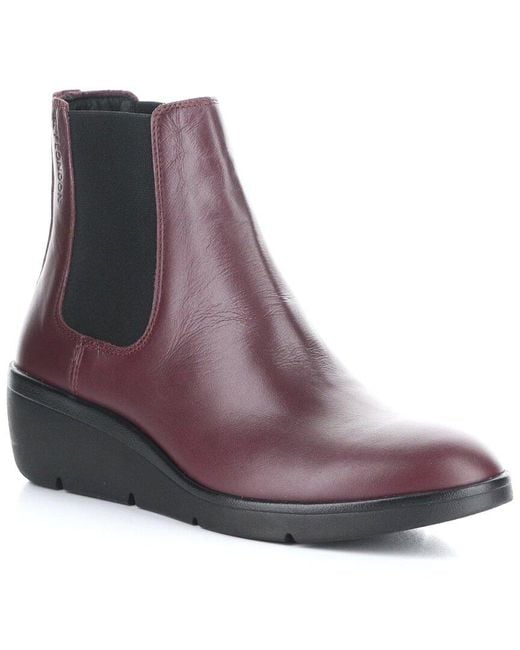 Fly London Purple Nola Leather Boot