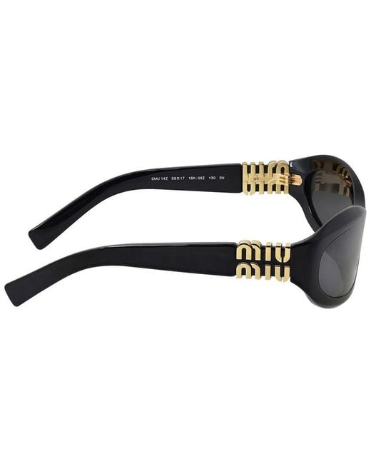 Miu Miu Black 59Mm Sunglasses