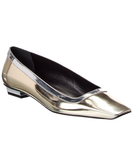 Roger Vivier Black Leather Ballet Flat