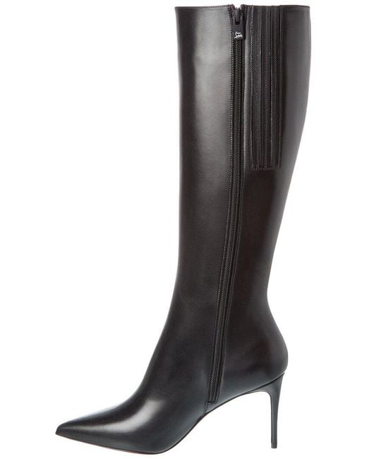 Christian Louboutin Black Kate Botta 85 Leather Knee-High Boot