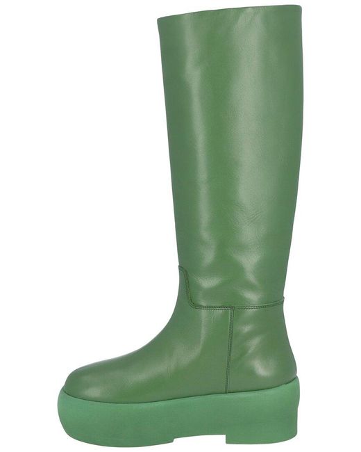 Gia Borghini Green X Pernille Teisbaek Gia16 Leather Boot