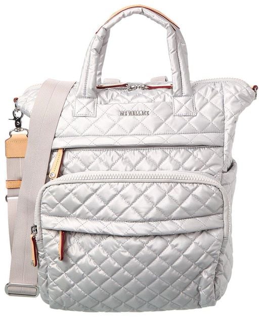 MZ Wallace White Medium Utility Backpack