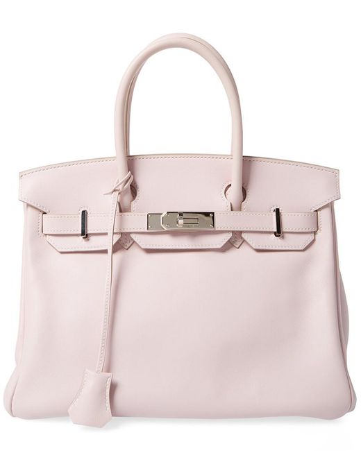 Hermès Pink Rose Dragee Swift Leather Birkin 30cm Phw