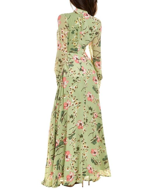 Gracia Green Floral Maxi Dress