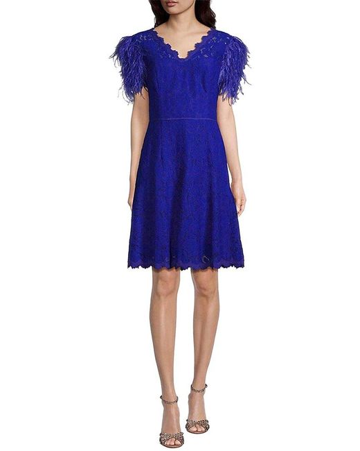 Shani Blue Lace Dress
