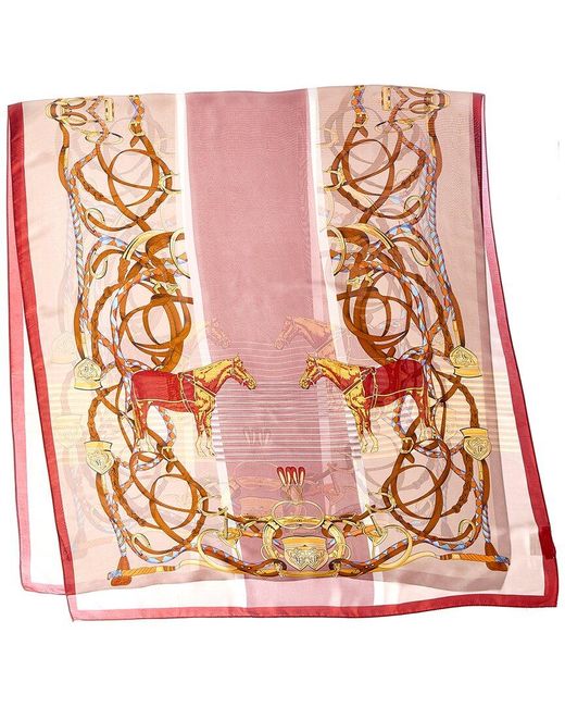La Fiorentina Red Printed Scarf