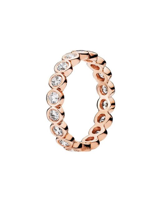 Pandora Metallic Rose Cz Alluring Brilliant Ring