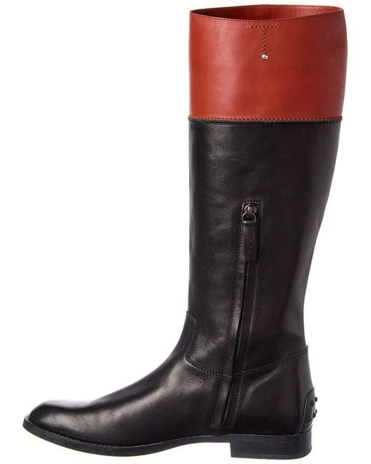 Tod's Red Leather Boot