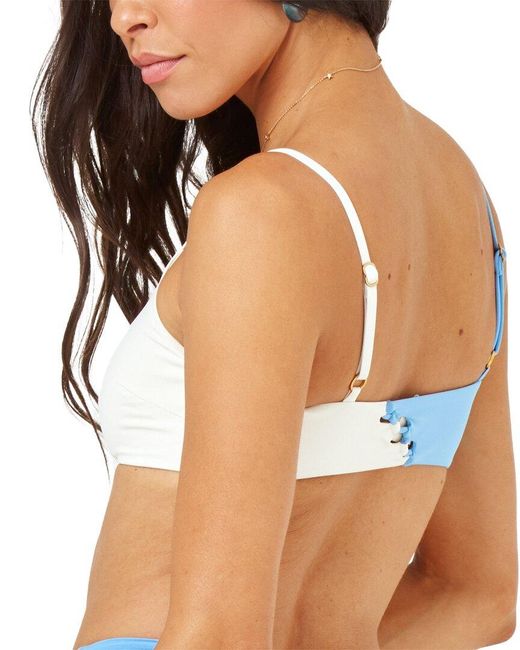 LSPACE Blue Solstice Bikini Top