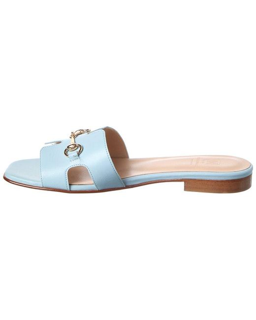 M by Bruno Magli Blue Felina Leather