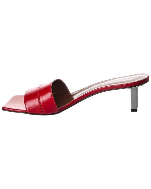 Giuseppe Zanotti Red Obelos 50 Leather Sandal