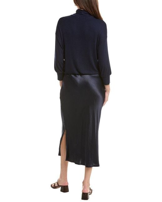 Michael Stars Blue Padma 2-In-1 Maxi Dress