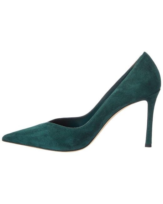 Jimmy Choo Green Suede Pump