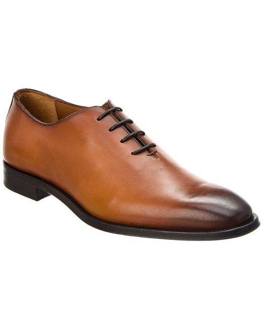 Antonio Maurizi Brown Whole Cut Leather Oxford for men