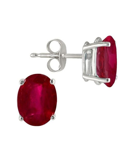 Gemstones Red Gem Spark 1.20 Ct. Tw. Ruby Studs