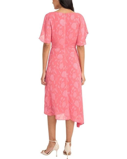 Maggy London Pink Midi Dress