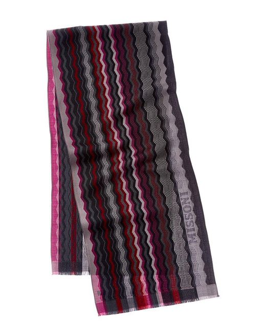 Missoni Red Dnu Pack Dnu Pack Wool Scarf