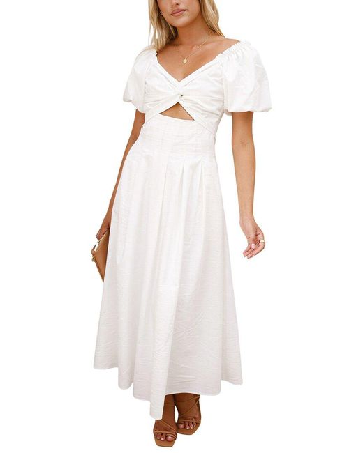 ENJOY PETRA White Midi Dress
