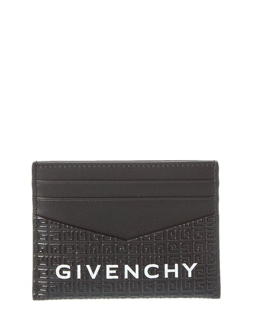 Givenchy Gray Leather Card Holder for men