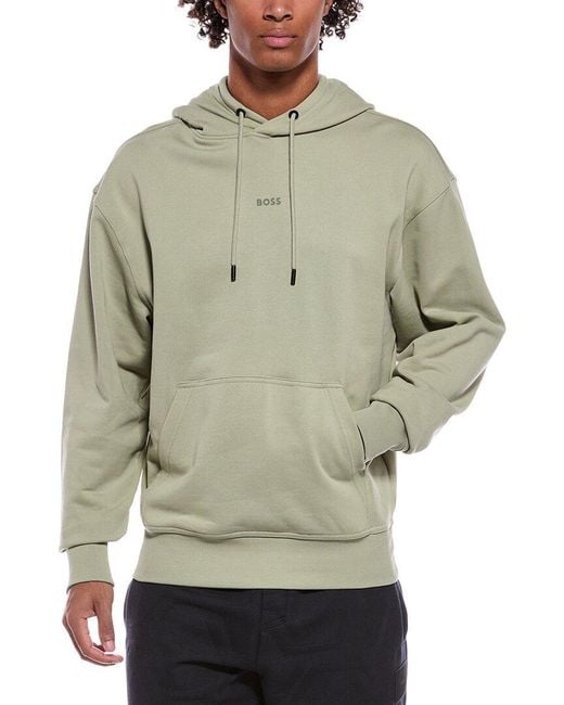 Boss Gray Boss Wesmallhood Hoodie for men