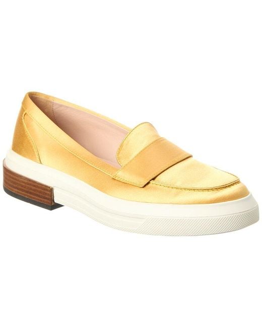 Tod's Metallic Satin Loafer