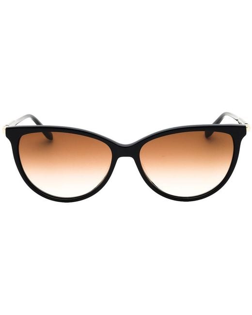 Ferragamo Brown 55Mm Sunglasses