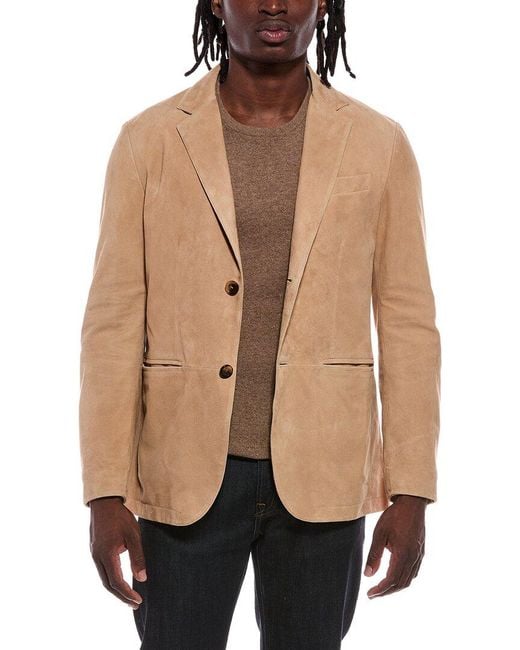 Canali Natural Suede Jacket for men
