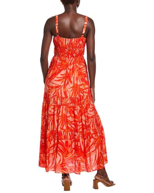 Taylor Red Printed Maxi Dress