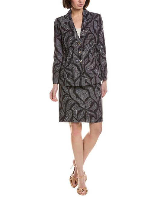 Nanette Lepore Black 2Pc Jacket & Pant Suit Set