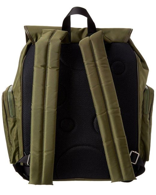 Off-White c/o Virgil Abloh Green Arrow Tuc Nylon Backpack for men