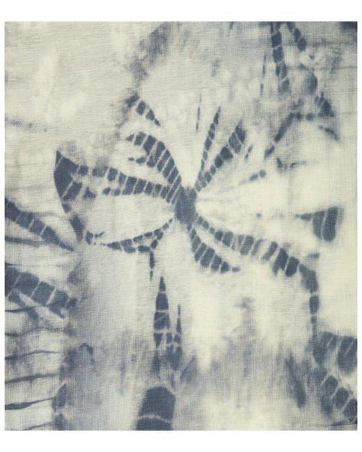 Saachi Blue Tie Dye Printed Scarf